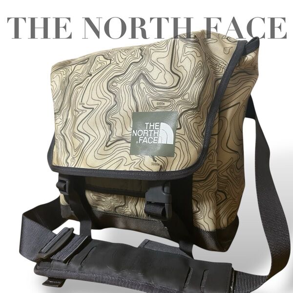 ノースフェイス THE NORTH FACE メッセンジャーバッグ ショルダーバッグ 斜め掛け クロスボディ 総柄 メンズ A4