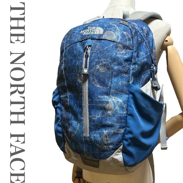 ノースフェイス THE NORTH FACE リュックサック バックパック 総柄 ブルー キッズ レディース TELLUS20