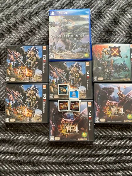 3DS モンスターハンター4 4G クロス ps4 モンスターハンターワールド