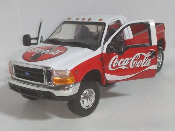 【希少美品】フォード F-350 スーパーデューティ コカコーラ◆1/18近いサイズ◆マッチボックス 1/24 ミニカー 重量感有