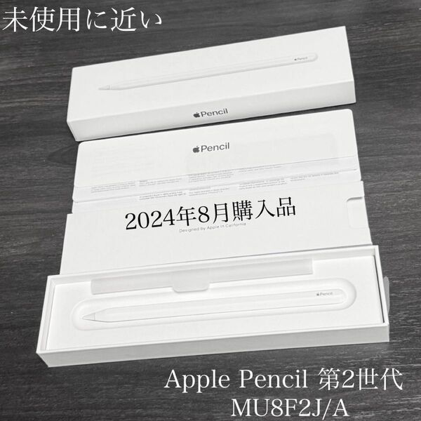未使用に近い Apple保証付き 2024年8月購入品 Apple Pencil 第2世代 MU8F2J/A