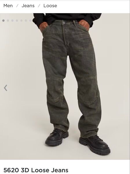 【新品未着用】G-STAR RAW ジースターロウ ELWOOD 立体裁断デニム 5620 3D Loose jeans