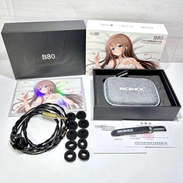 NICEHCK B80 4.4mm バランス イヤホン オープンイヤー インナーイヤー イントラコンカ