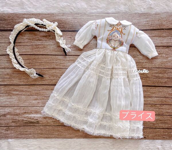 JANAYA ハンドメイド ブライスblythe服 ワンピース 2点セット