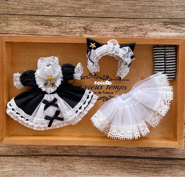 JANAYA ハンドメイド オビツ11服 黒猫ワンピース4点セット 翌日発送