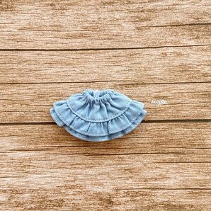 JANAYA ハンドメイド オビツ11服 水色 スカート 翌日発送