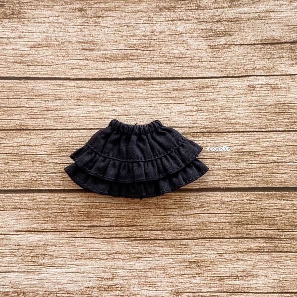 JANAYA ハンドメイド オビツ11服 黒色 スカート 翌日発送