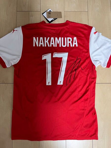 サッカー日本代表 中村敬斗 サイン入り スタッド・ランス ユニフォーム Mサイズ