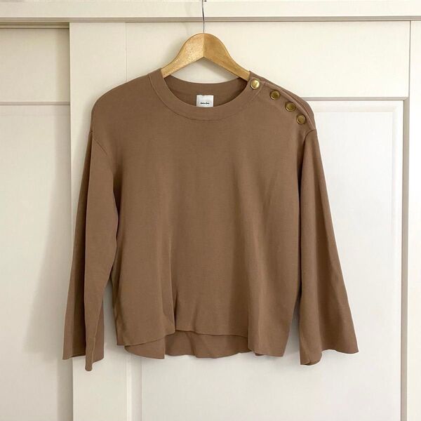 SPICK AND SPAN スピックアンドスパン ミラノリブニット 美品 トップス クルーネック 無地