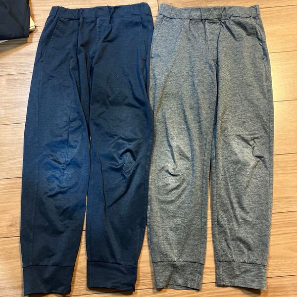 2本セット まとめ売り ユニクロ ストレッチジョガーパンツ 140