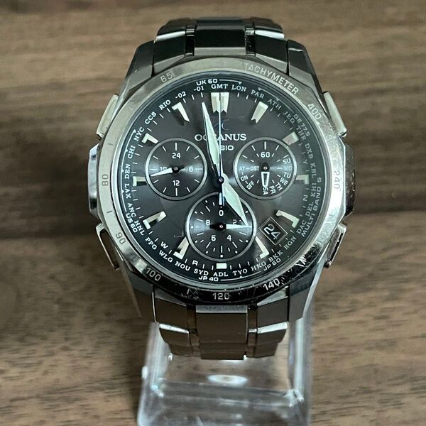 【受信良好】カシオ オシアナス メンズ 腕時計 CASIO OCEANUS 電波ソーラー チタン OCW-S1000 マンタ