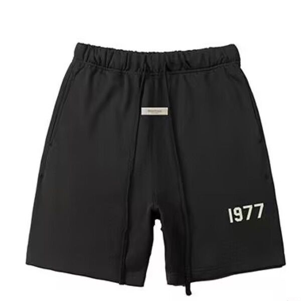 Essentialsエッセンシャルズ 1977 ブラック スウェット ハーフ パンツ