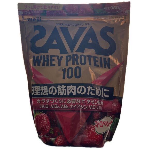 SAVAS ホエイプロテイン100 ストロベリー味