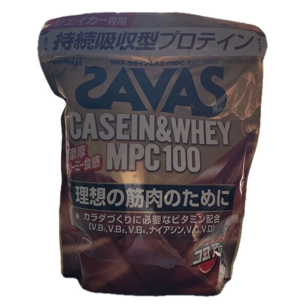 SAVAS ホエイプロテイン100 ココア味 明治 賞味期限2026年4月