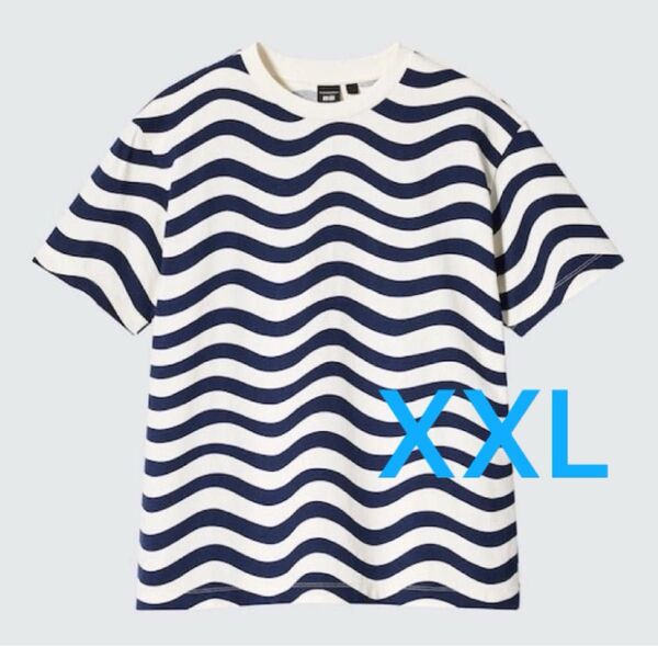 UNIQLO × Marimekko グラフィックTシャツ XXL ネイビー 綿100%
