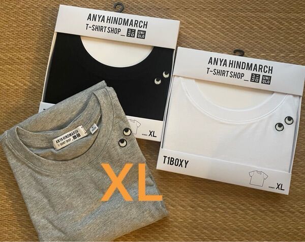 ユニクロ アニヤ・ハインドマーチ T1BOXY/ボクシーT XL 3色セット