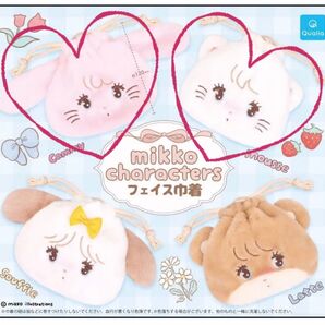 Qualia mikko characters フェイス巾着 ムース キャミー セット