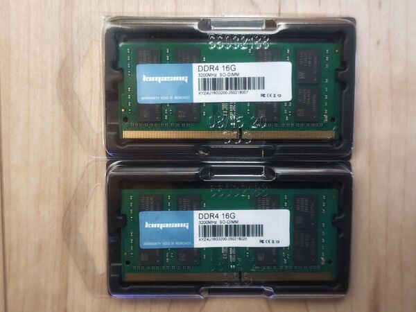 【コスパ高】32GB(16GBx2) DDR4 PC4-25600 新品未使用エラー無し