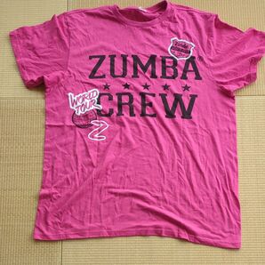 ZUMBA 半袖Tシャツ ピンク Lサイズ フィットネス ダンス