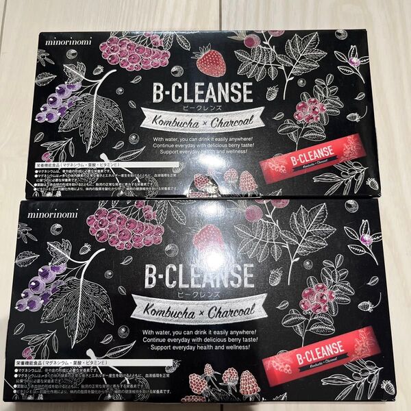 2個セット ビークレンズ B-CLEANSE コンブチャ・チャコール 30包入り