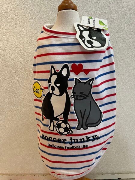 犬服 新品、タグ付き soccer junkie×can nanaコラボ デオドラントネーム機能