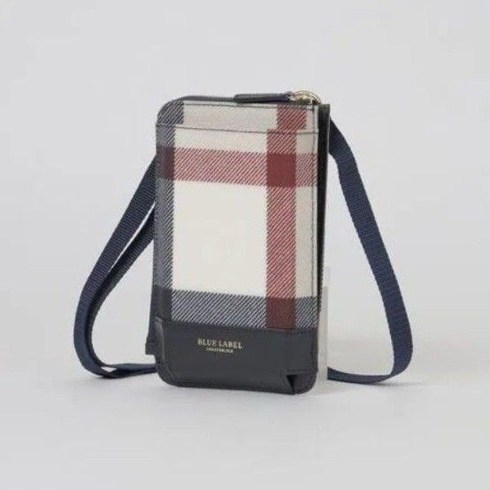 【新品】ブルーレーベルクレストブリッジ スマホポシェット ケース ベージュ 311
