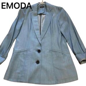 EMODA デニム生地ジャケット ブルー Mサイズ