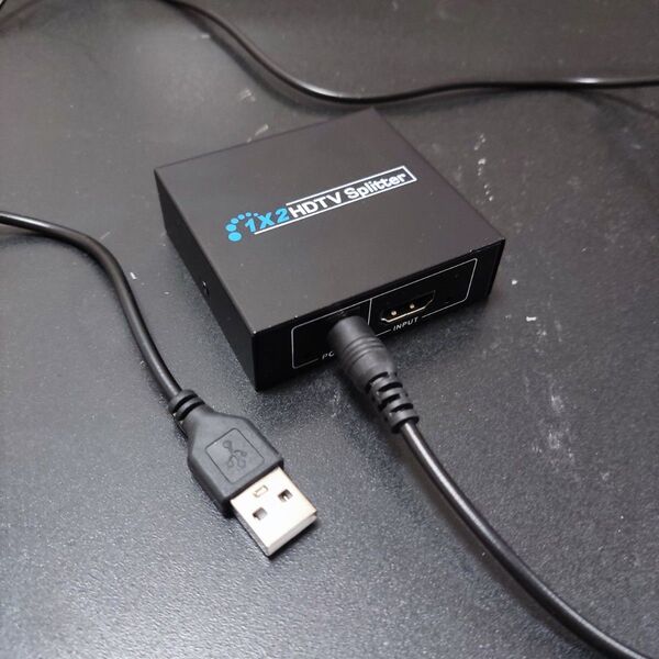 1x2 HDMI Splitter 分配器 USB給電 HDCP解除? コピーガード解除?