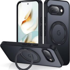 Google Pixel 9a 用 ケース Magsafe対応 ワイヤレス充電 360°回転スタン