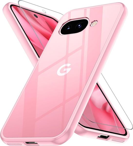 Google Pixel 9a ケース ピンク 黄変防止 グーグルピクセル9a用 耐衝撃