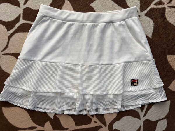 【美品】フィラFILA レーススコート(M)白