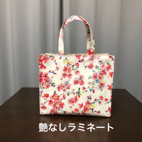 ハンドメイド ラミネート横長トートバッグ(キャスキッドソン)