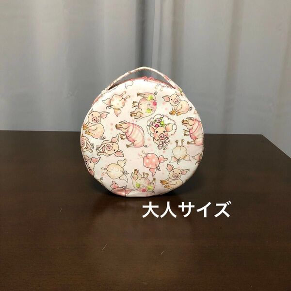 ハンドメイド 4層構造保冷温クロス冷感リングポーチ(ロラライハリス)