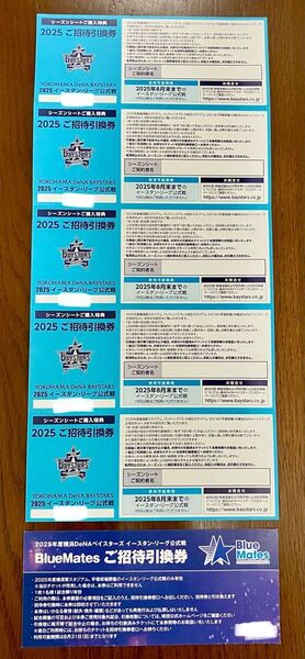 横浜ベイスターズ ファーム チケット 6枚 ベイスターズ 横浜 DeNA 横須賀 2軍 イースタンリーグ戦 湘南 シーレックス