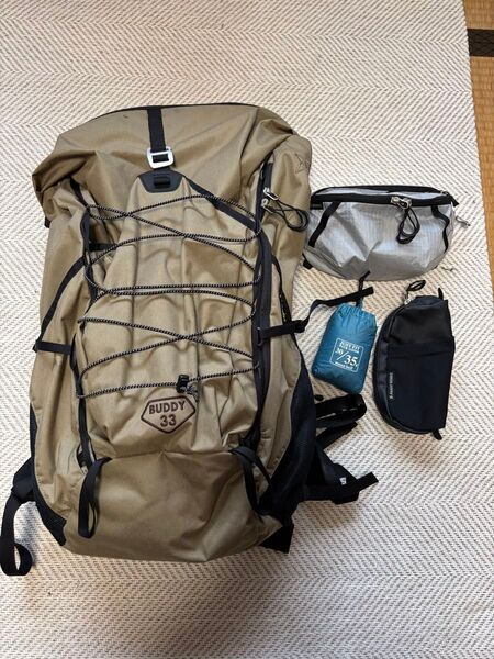 Paago Works バディ 33 SWICH M SNAP ザックカバー