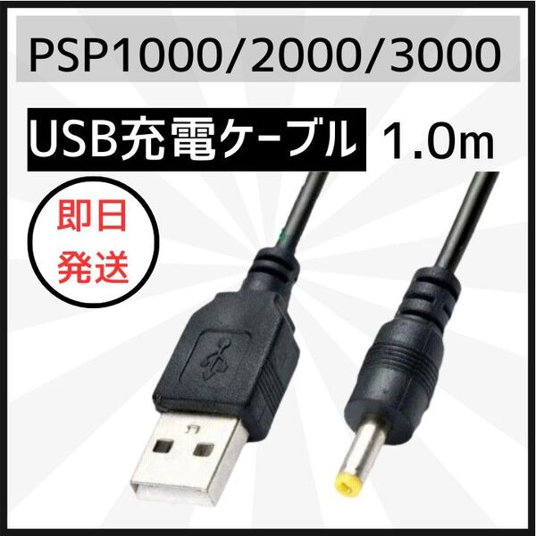 PSP 充電ケーブル 1000 2000 3000 USB ポータブル sony