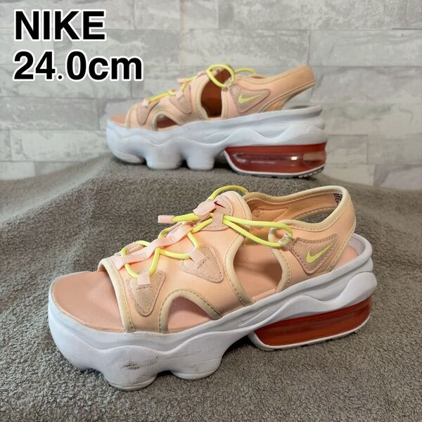 ★格安★NIKE ココサンダル 厚底 (24cm) AIRMAX ピンク