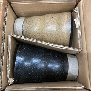 焼酎用 陶器製 美濃焼タンブラーペアセット