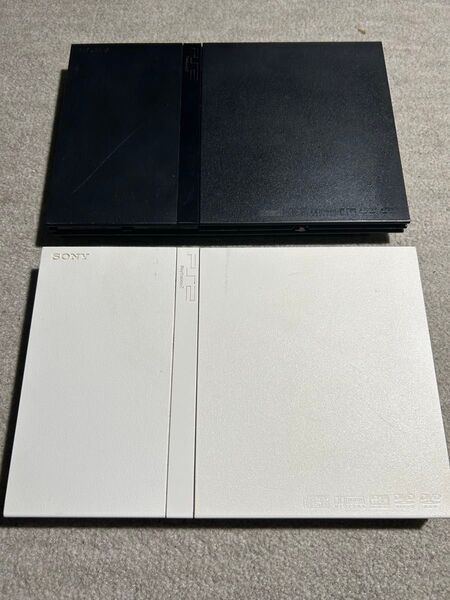 Playstation2 SCPH-70000 薄型 ブラック ホワイト 2台セット! PS2 SONY プレステ2