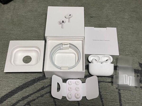 airpods pro 2 USB-C MTJV3J/A 中古美品 保証残有り 第二世代 アップル ワイヤレスイヤホン