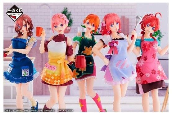五等分の花嫁 上位賞 フラワーエプロンフィギュア 5体フルセット