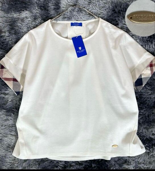 BURBERRY BLUE LABEL 新品未使用タグ付き Tシャツ ホワイト 38