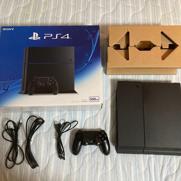 PlayStation4 ジェット・ブラック 500GB CUH-1200AB01 中古品 動作確認、初期化済み