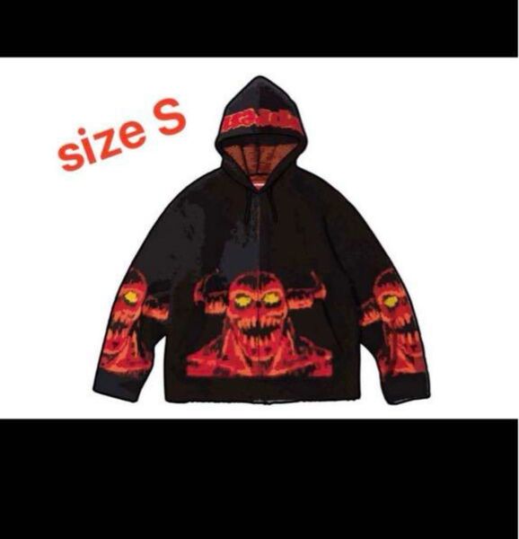 Supreme x Toy Machine Zip Up Hooded Sweater "Black"