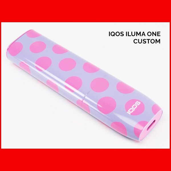 1点物限定 IQOS ILUMA ONE アイコス イルマ ワン 本体 ドット 水玉 柄 カスタム ペイント 塗装 電子タバコ B