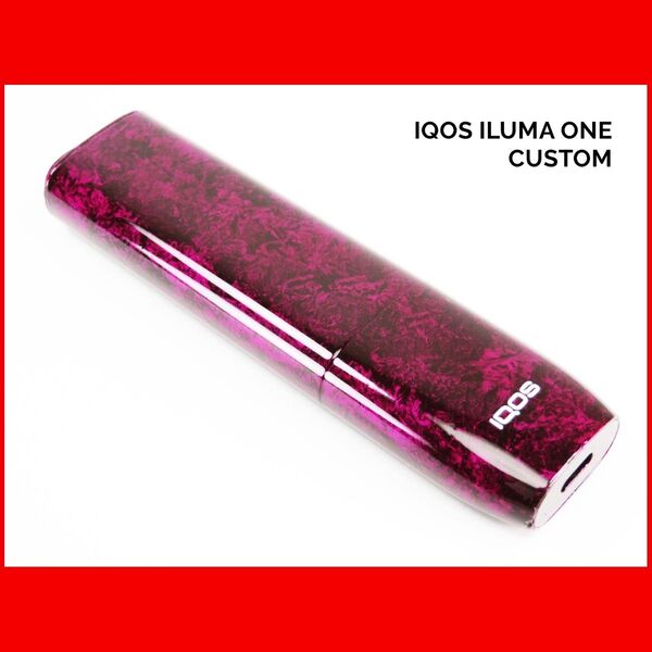 限定 IQOS ILUMA ONE アイコス イルマ ワン 本体 ラップペイント ピンク パープル カスタム ペイント 電子たばこ