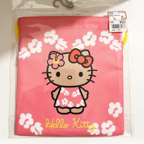 日焼けキティ 巾着袋
