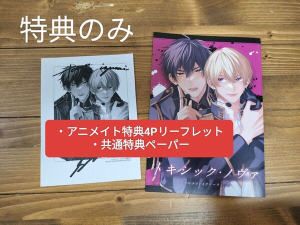 トキシック・ノヴァ アニメイト特典 特典 リーフレット 4Pリーフレット ペーパー 三栖よこ