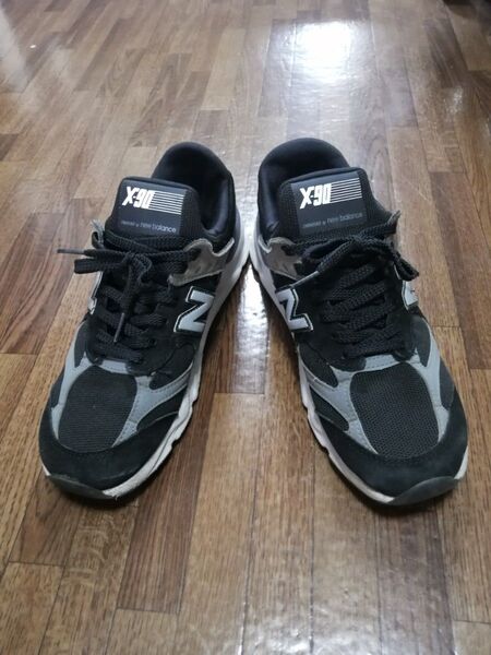 New Balance X-90 スニーカー ブラック グレー