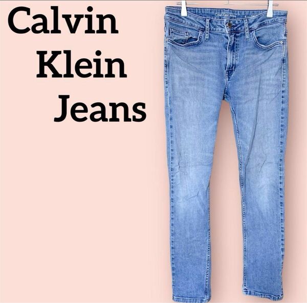 希少★Calvin Klein Jeans 【4号】スリムボクシーデニム《少し汚れ有》
